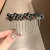 Peine de Cristal Dulce Estilo Coreano para Recogidos, Pasador para Mujer, Herramienta para Ordenar el Cabello de la Frente, Accesorio para el Cabello Suave y Elegante