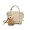 Versión Coreana Ins Bolso Exquisito Versátil Bolso Cubo para Mujer 2025 Nuevo Simple Personalidad Casual Bolso de Hombro Cruzado