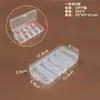 Caja de Almacenamiento de Plástico Transparente de 5 Compartimentos, 8 Compartimentos, 10 Compartimentos, 15 Compartimentos, 24 Compartimentos para Cuentas, Componentes, Joyería y Piezas