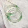 Pulsera de Cristal para Mujer Estilo Ojo de Gato con Hielo de Alta Calidad, Jade de Imitación Transparente Hielo, Luz de Luna Blanca, Estilo Dulce y Fresco