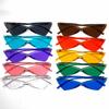 Novos óculos de sol sem armação de olho de gato da Amazon Cross-border, personalizados, cores doces, para fotos de celebridades na Internet, para fotos de rua, todos os tipos de óculos de sol