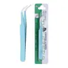 Pinzas de Acero Inoxidable de Colores de 10.5cm Pinzas para Pegatinas de Cinta Pinzas para Diario DIY Cabeza Recta Cabeza Curva Pinzas