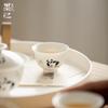 Moji Tudo bonito pintado à mão Panda Tea Cup Jade Mud White Porcelana Household Tea Tasting Cup Kung Fu Tea Set Single Cup