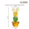 Zibo Vidro Simulação Cacto Planta Vaso Decoração de Mesa Cura Decorações Carnudas Decoração de Mesa Presente