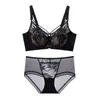 3324 Sutiã Plus Size com Fio Macio e Renda para Copas Grandes Faz Seios Grandes Parecerem Menores Suporte Mamário Bonito Suporte Lateral Conjunto de Sutiã Anti-Queda