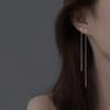 Aretes de cuentas redondas para mujer 2022 Nuevos aretes con perforación de temperamento para mujer aretes largos cortos simples adelgazamiento cara redonda