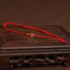 Pulsera/Tobillera de Cuerda Roja Moneda de Oro Cuerda Roja Tejida a Mano DIY para Hombre y Mujer Cuerda de Mano Cuerda de Pie Joyería Simple y Atmosférica