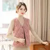 Chaleco de Algodón Cálido Grueso Nuevo Otoño e Invierno para Mujeres de Mediana Edad y Mayores, Ropa para Madres, Chaleco Interior de Cuello en V para Abuelas