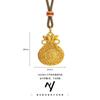 Accesorios para Mujer de Latón Chapado en Oro Collar con Colgante de Ábaco Pequeño Joyería Chapada en Oro Estilo Étnico Collar Clavícula para Mujer
