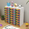 Novo Porta-Canetas Marcadoras Infantis Criativo Fofo Caixa de Armazenamento para Mesa Grande Capacidade Inclinado Rack de Armazenamento para Material de Escritório