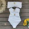 Traje de Baño Blanco Puro de una Pieza con Falda y Chal Set de Tres Piezas Europeo y Americano Sexy con Calados Modelo Nuevo 2026 Aliexpress