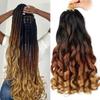 Peluca cola de caballo postizo pieza extensión de cabello suelta grande rizada cola de caballo africana trenza sucia cabello crochet francés natural rizado peluca trenzada