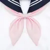 Bufanda Triangular Jk Nudo de Pez Dorado de Color Sólido Estilo Japonés Sin Nudo Cuello Kansai Traje de Marinero Lazo de Moño Mariposa