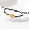 Pulsera trenzada Círculo Qiankun, estilo Nudo Chino, Símbolo de Manzana y Deseo, Fragmentos de Plata, 0 kg Atracciones Turísticas, Fabricante Transfronterizo, Venta al por Mayor de Joyería