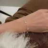 Pulsera de Cuentas de Plata de Ley S925, Estilo Minimalista Coreano, Cuentas Curvas con Forma de Sonrisa, Unión Segmentada, Joyería de Diseño Personalizado