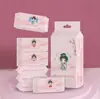 Mini Lenços Umedecidos Descartáveis para Mãos e Boca de Bebê Portátil Removível Lenços de Limpeza Pacote Pequeno Higiênico Lenços de Bebê