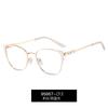95667 Moda Metal Frame Óculos Artesanato Óculos Planos Strass Primavera Pé Computador Anti-azul Óculos