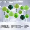 Farol de papel de bambú estilo verde Guofeng, lámpara de araña clásica tradicional con orquídea ciruela y crisantemo de bambú, cubierta de lámpara de papel pintada a mano de estilo antiguo Hanfu.