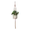 Fornecimentos de Fabricante de Saco de Rede para Vaso de Flores Tecido à Mão Corda de Cânhamo Tecido à Mão Cesto Suspenso para Planta Verde Rede Suspensa Decorativa para Jardinagem