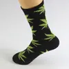 Calcetines Largos de Algodón Puro para Mujer, Calcetines de Moda para Hombres y Mujeres, Calcetines Deportivos Urbanos para Patineta con Hoja de Arce, Calcetines de Media Pantorrilla con Hojas, Casuales y Versátiles