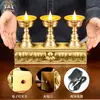 Lámpara de Mantequilla LED Electrónica de Xizang para Uso en Interiores, Luz de Larga Duración, Lámpara de Ofrenda para Adorar a Buda, Dios de la Riqueza y Guanyin, Pieza Decorativa