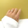 Anillo de Compromiso de Moda Círculo Liso Anillo de Pareja Simple de Mobius Joker Joyería Abierta Venta al por Mayor Personalización