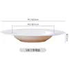 Platos Grandes y Pequeños Blancos Puros con Forma de Sombrero de Paja, Platos de Cena Estilo Nórdico Jingdezhen para Hotel, Platos para Pasta de Restaurante Occidental, Platos para Ensalada