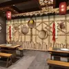 Fondo de pared de tierra de valla de campo nostálgico retro para papel tapiz de restaurante Nongjiale estilo hogar 3D restaurante local papel tapiz de restaurante