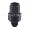 Piezas de Coche Puerto de Instrumentos Adaptador de Tubería de Refrigeración por Aceite Adaptador de Tres Vías An6-1/8Npt Adaptador para Manómetro de Presión de Combustible Aluminio