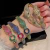 Pulsera de Guepardo para Mujer, Estilo Moderno, Joyería de Cobre Electrochapado, Nueva Moda Invierno 2026