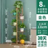 Estante de Flores de Hierro Forjado de Múltiples Niveles para Interiores Estilo Europeo Estante de Almacenamiento Simple de Pie para el Hogar Balcón Eneldo Planta Araña Estante de Flores