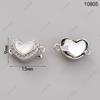Hebilla de lingote para collar de perlas Love Fat White, accesorios de bricolaje hechos a mano, hebilla de conexión de bobina, barra de inserción de pulsera, hebilla de prensa