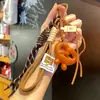 Miu Anillo de Llavero de Pan con Agua Alcalina Resina Pan Colgante de Llavero de Bolsa de Chocolate Regalo de Graduación