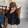 Chaqueta de Mezclilla Estilo Motociclista para Niños de Primavera y Otoño, Versión Coreana, Chaqueta Nueva y Moderna para Niños y Niñas, Top Versátil para Bebés, Estilo de Moda