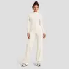 Conjunto de yoga transfronteiriço com costas bonitas e gola halter, roupa esportiva fitness para Pilates, conjunto de treino de corrida de secagem rápida para mulheres