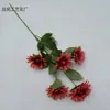 Flor Artificial de 5 Cabezas Hermosa Decoración para el Hogar Adorno Artificial Arreglo para Pasillo de Boda Floral Rojo Rosa Banquete de Compromiso