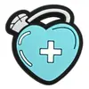 Charms para Zapatos de Goma Suave de PVC con Temática Médica Elementos de Enfermera Doctor Decoraciones para Zapatos DIY Accesorios para Zapatos de Jardín