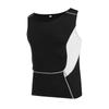 Meia-calça esportiva de secagem rápida roupas masculinas de ginástica verão corrida basquete colete sem mangas alta elasticidade bottoming top treinamento