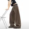 Pantalones casuales Harajuku de moda, nuevos, versátiles, bordados 250, con dobladillo tridimensional y cintura semi-elástica, temperamento artístico