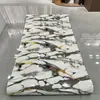 Rolo de Adesivo de Parede de Mármore Imitação Azulejo Autoadesivo Decoração de Parede para Esconder Fundo Feio da Sala de Estar Papel de Parede à Prova d'Água e à Prova de Umidade