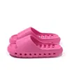Pantuflas de baño, verano EVA secado rápido, diseño hueco, pantuflas de ducha para interior para hombre, antideslizantes, suela gruesa, pantuflas de pareja