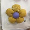 Flor de Cinco Pétalas Bordada Acessórios DIY Tecido Florestal Flor Feita à Mão Flor de Algodão Acessórios Acessórios Flor Dupla Cinco Pétalas