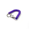 Chaveiro de Corda Elástica Eva Retrátil Corda Anti-Perda Pingente de Mola Plástico Cordão Colorido Corrente de Argola de Chaveiro em Estoque