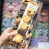 Galletas Divertidas de Chocolate con Almendras Crujientes, Waffles, Pasadores para el Cabello Infantiles con Temática de Comida, Pasadores Originales para Niñas