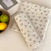 Fundas de Almohada Florales Pequeñas, un Par de Fundas de Almohada de Gasa de Algodón Puro 2026 Nuevas, Anti-Aceite para el Cabello, Funda Interior para Almohada 48X74
