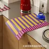 Tapete de Drenagem para Cozinha Coreana Tapete Absorvente de Diatomito para Bancada de Bar Tapete Isolante Anti-Queimadura Lugar Americano Tapete de Mesa Tapete para Secar Louça