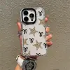 Capa de Celular Estampa de Leopardo Estrela Adequada para Europa e América, Capa Transparente de Cobertura Total para iPhone 17/16, Capa Macia de TPU para Apple 14 Atacado