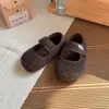 Zapatos de Algodón para Niños 2026 Nuevo Otoño/Invierno Retro Simple Con Felpa Zapatos tipo Birkenstock Unisex para Niños Versátiles Suela Suave Zapatos de Fieltro y Algodón