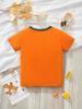 2025 Verano Nuevo Niños Dibujos Animados Dinosaurio Camiseta de Manga Corta Niños Moda Casual Algodón Top Ropa