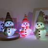 Boneco de Neve Luminoso de Natal Presente para Crianças Véspera de Natal Flash Arroz Luz Noturna Colorida Decoração de Presente Pequeno Atacado